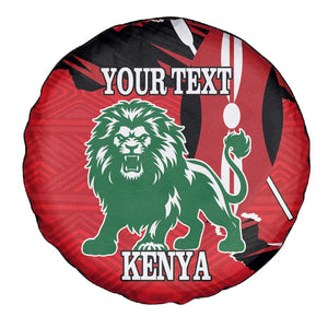 Personalized Jamhuri Day 1963 Spare Tire Cover Angry Lion With African Shield