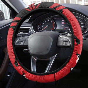 Jamhuri Day 1963 Steering Wheel Cover Angry Lion With African Shield