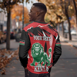 Personalized Jamhuri Day 1963 Sweatshirt Angry Lion With African Shield