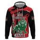 Personalized Jamhuri Day 1963 Zip Hoodie Angry Lion With African Shield