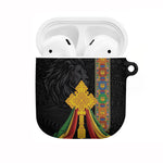 Ethiopia Lion Cross AirPods Case Habesha Heritage Style