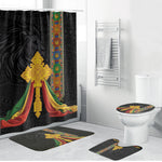 Ethiopia Lion Cross Bathroom Set Habesha Heritage Style
