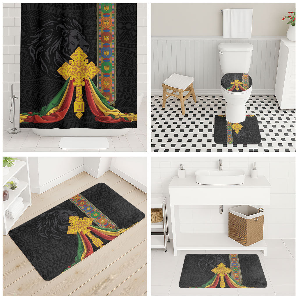 Ethiopia Lion Cross Bathroom Set Habesha Heritage Style