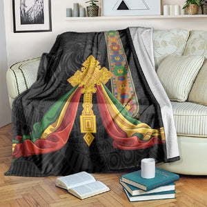 Ethiopia Lion Cross Blanket Habesha Heritage Style