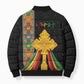 Ethiopia Lion Cross Bomber Puffer Jacket Habesha Heritage Style