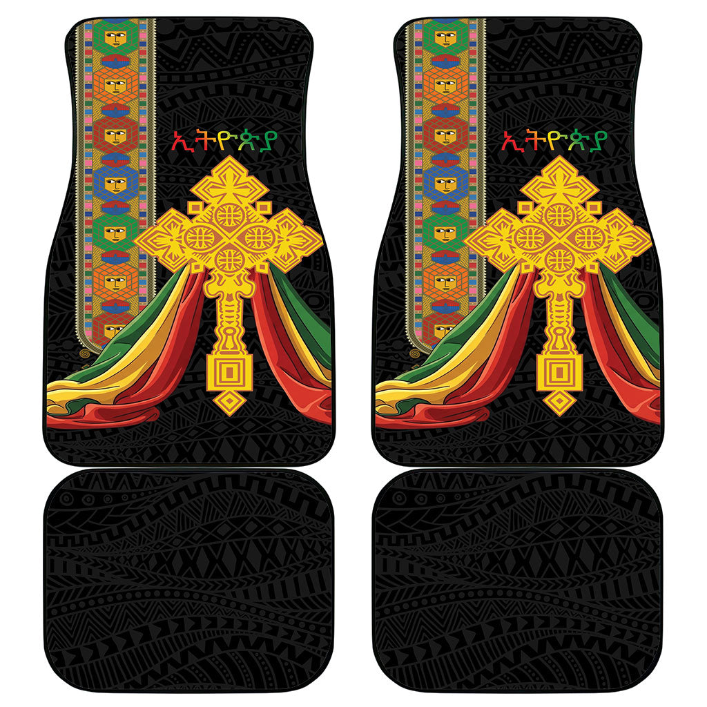 Ethiopia Lion Cross Car Mats Habesha Heritage Style