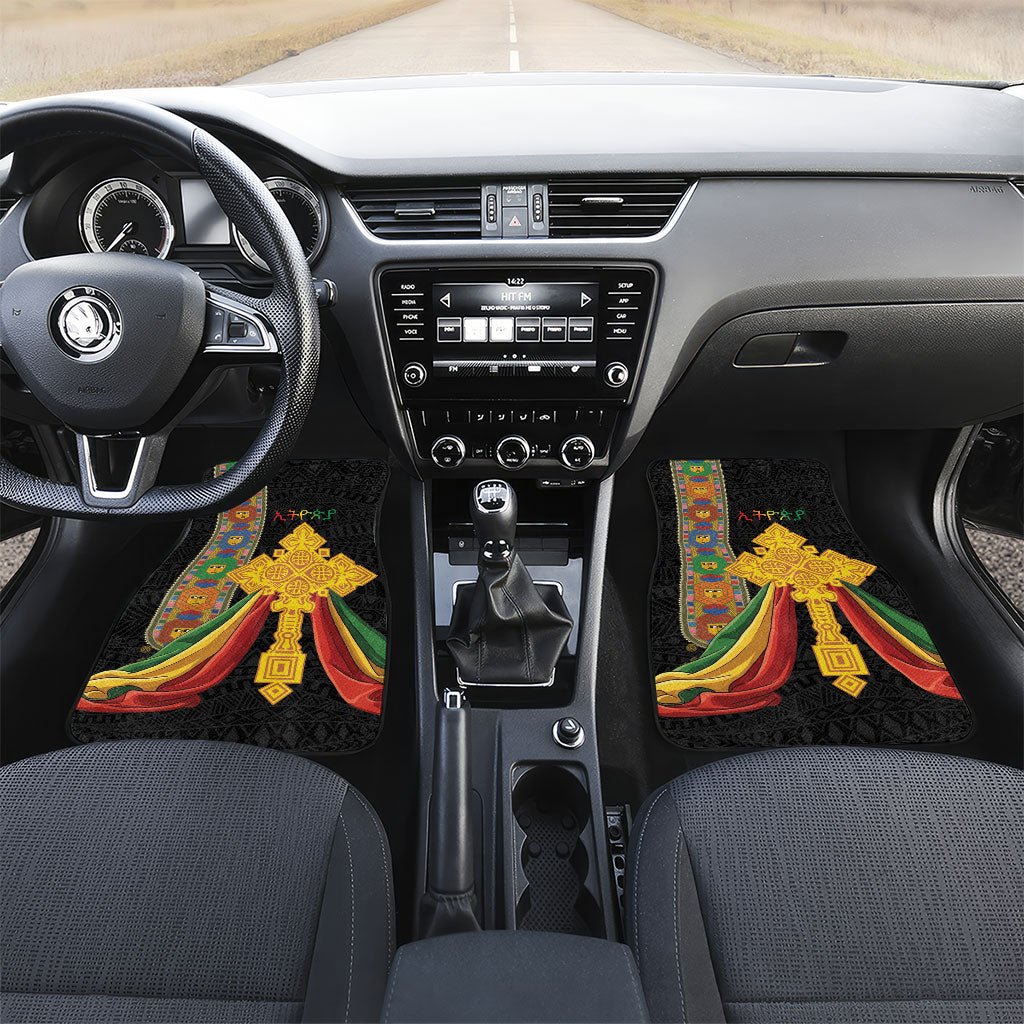 Ethiopia Lion Cross Car Mats Habesha Heritage Style