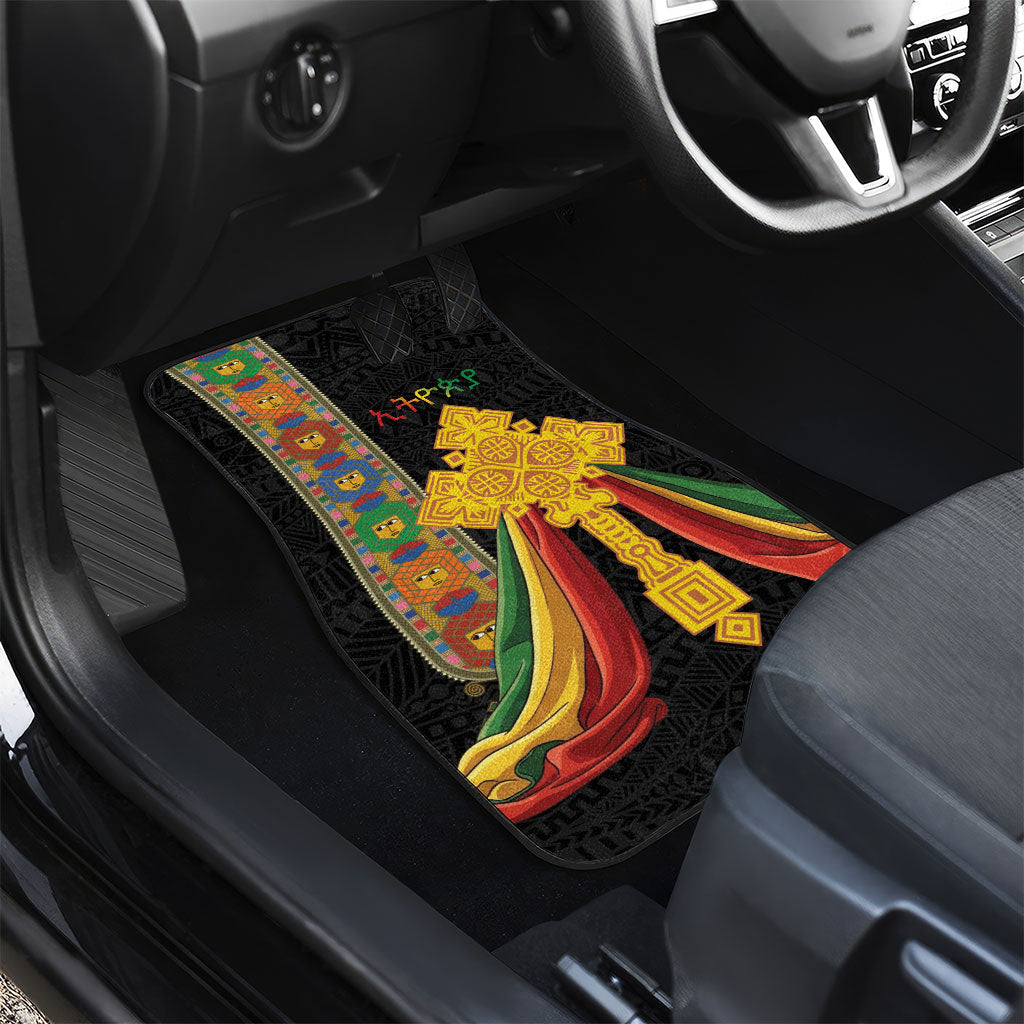 Ethiopia Lion Cross Car Mats Habesha Heritage Style