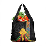 Ethiopia Lion Cross Grocery Bag Habesha Heritage Style