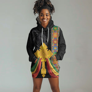 Ethiopia Lion Cross Hoodie Dress Habesha Heritage Style