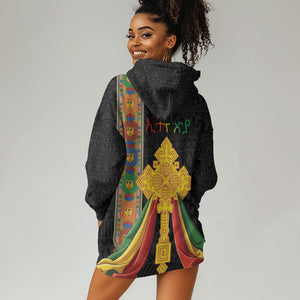 Ethiopia Lion Cross Hoodie Dress Habesha Heritage Style