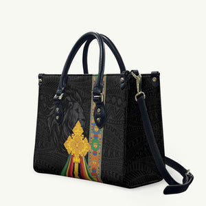 Ethiopia Lion Cross Leather Bag Habesha Heritage Style