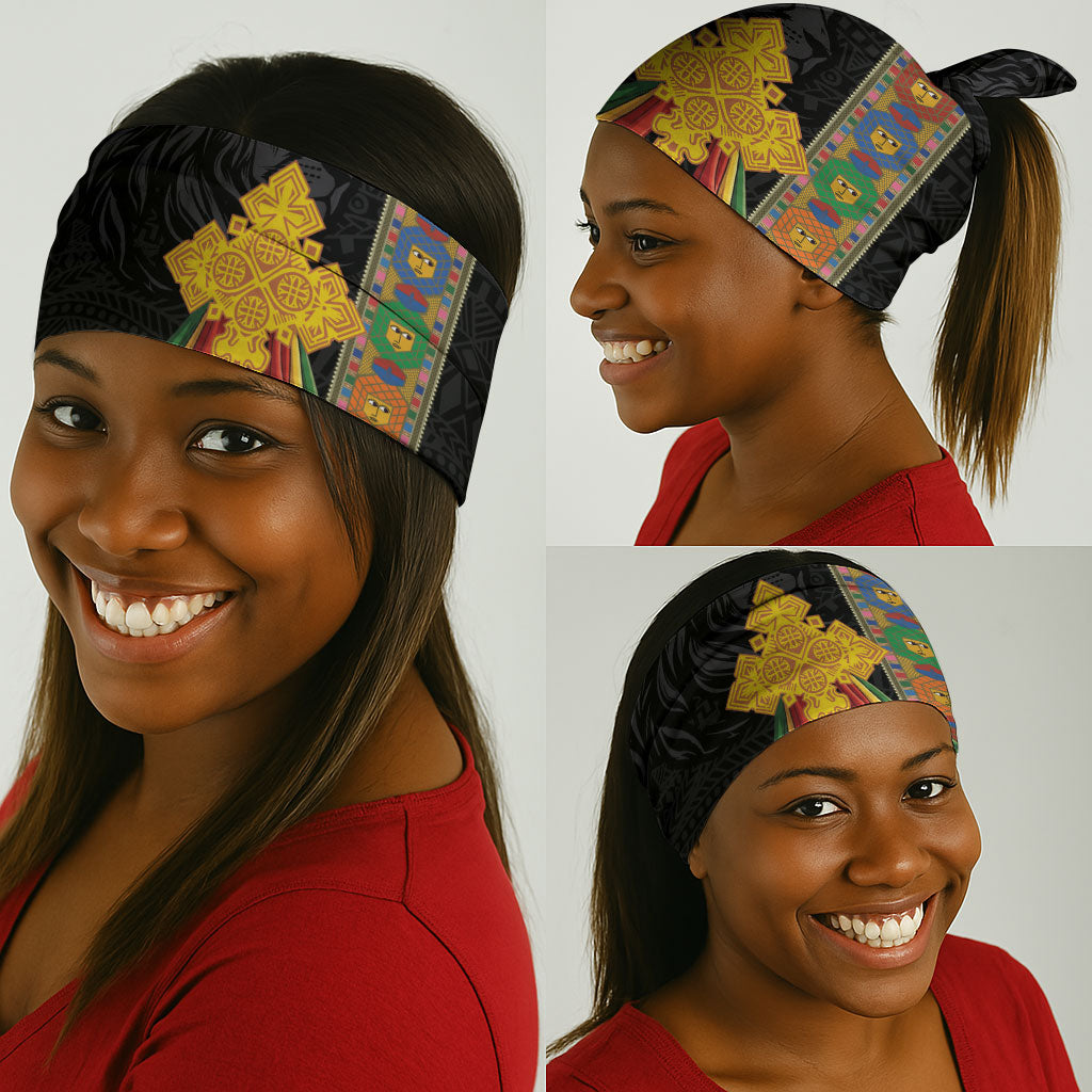 Ethiopia Lion Cross Neck Gaiter Habesha Heritage Style