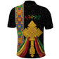 Ethiopia Lion Cross Polo Shirt Habesha Heritage Style