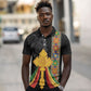 Ethiopia Lion Cross Polo Shirt Habesha Heritage Style