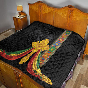 Ethiopia Lion Cross Quilt Habesha Heritage Style