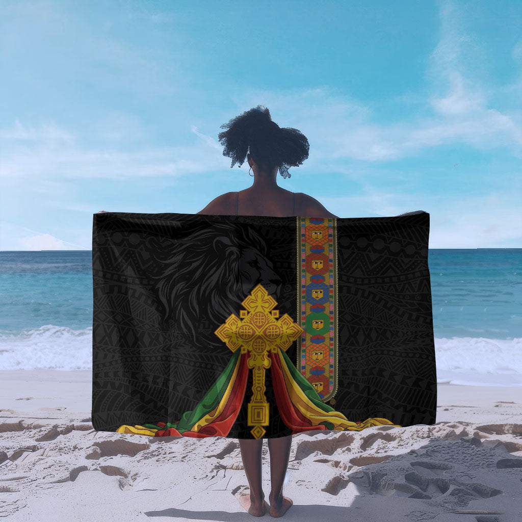 Ethiopia Lion Cross Sarong Habesha Heritage Style