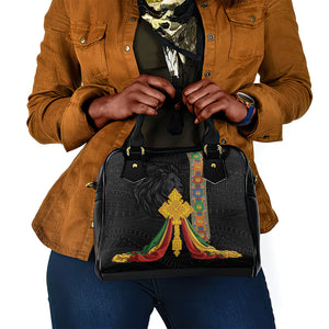 Ethiopia Lion Cross Shoulder Handbag Habesha Heritage Style