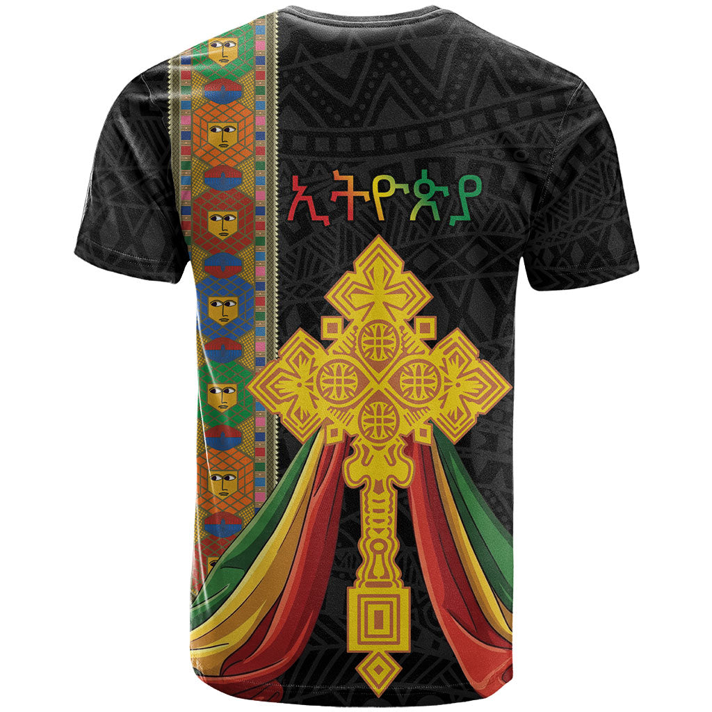 Ethiopia Lion Cross T shirt Habesha Heritage Style