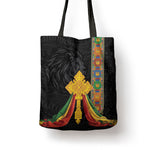 Ethiopia Lion Cross Tote Bag Habesha Heritage Style