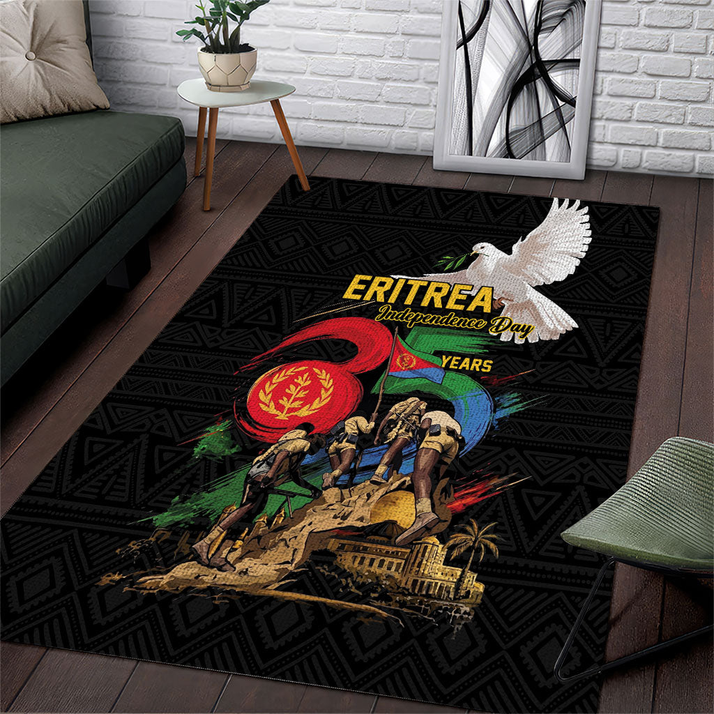 Eritrea Independence 35 Years Area Rug Freedom Fighters Heritage