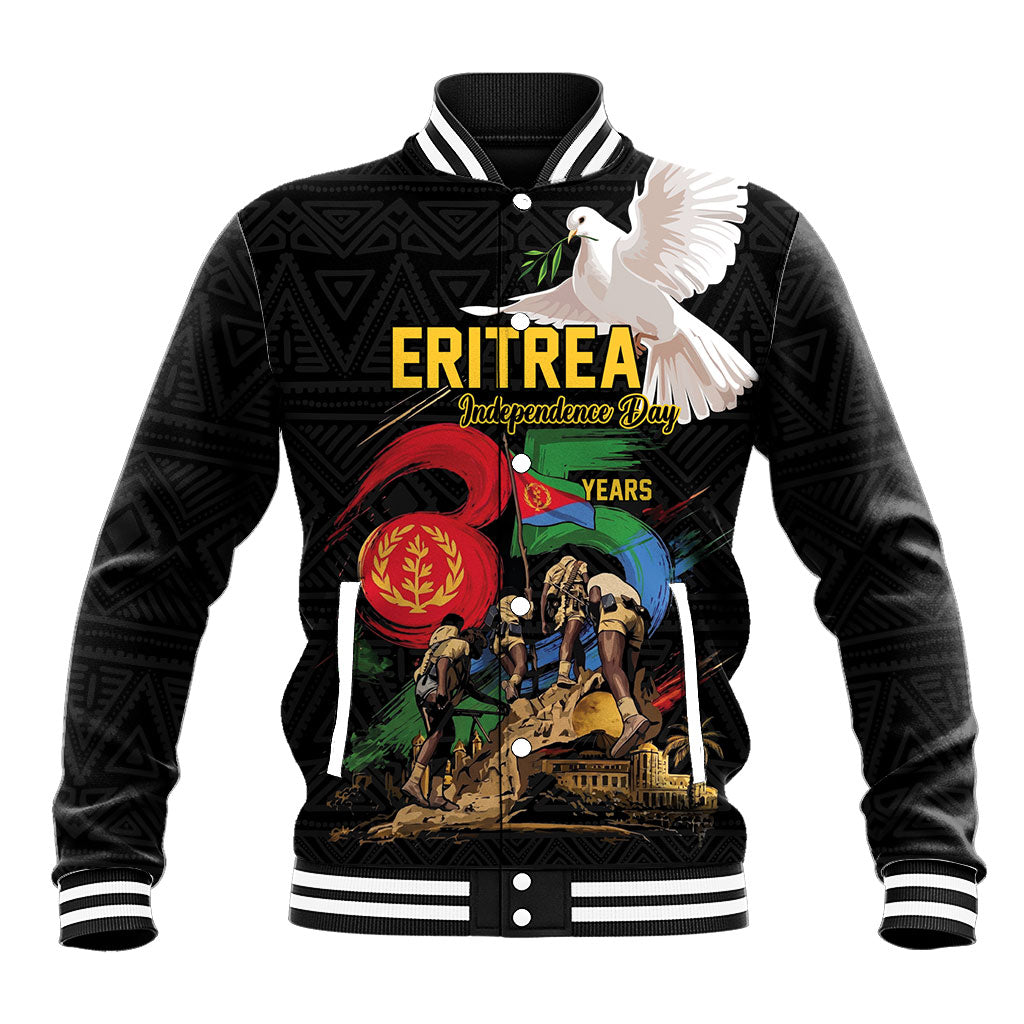 Personalized Eritrea Independence 35 Years Baseball Jacket Freedom Fighters Heritage