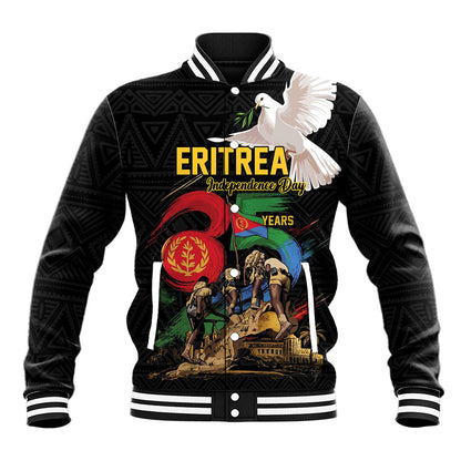 Personalized Eritrea Independence 35 Years Baseball Jacket Freedom Fighters Heritage