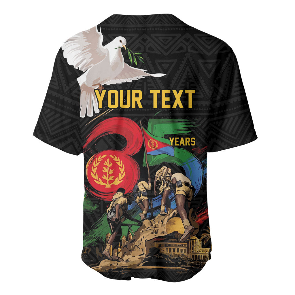 Personalized Eritrea Independence 35 Years Baseball Jersey Freedom Fighters Heritage