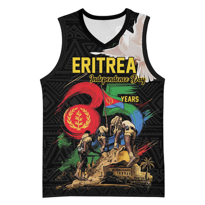 Personalized Eritrea Independence 35 Years Basketball Jersey Freedom Fighters Heritage