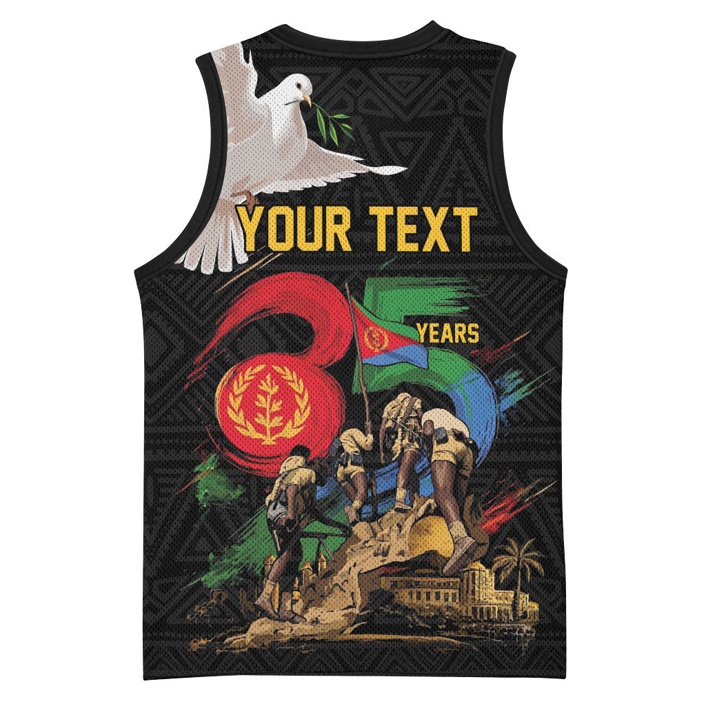 Personalized Eritrea Independence 35 Years Basketball Jersey Freedom Fighters Heritage