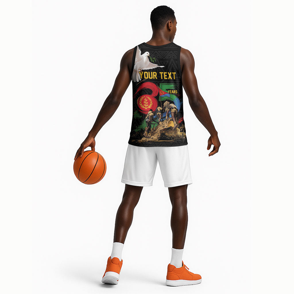Personalized Eritrea Independence 35 Years Basketball Jersey Freedom Fighters Heritage