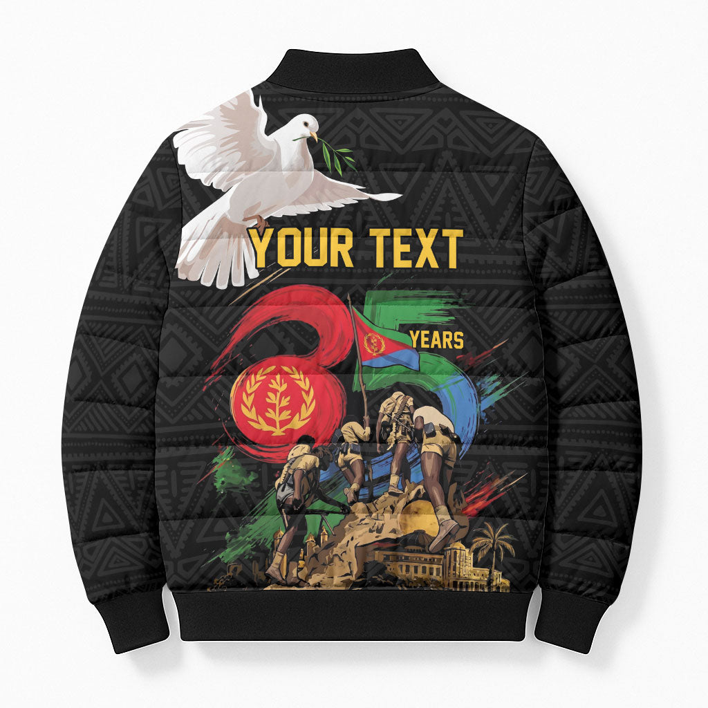 Personalized Eritrea Independence 35 Years Bomber Puffer Jacket Freedom Fighters Heritage