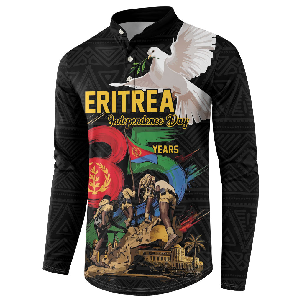 Personalized Eritrea Independence 35 Years Button Sweatshirt Freedom Fighters Heritage