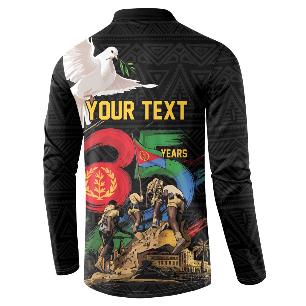 Personalized Eritrea Independence 35 Years Button Sweatshirt Freedom Fighters Heritage