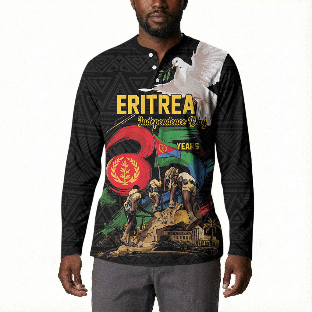 Personalized Eritrea Independence 35 Years Button Sweatshirt Freedom Fighters Heritage