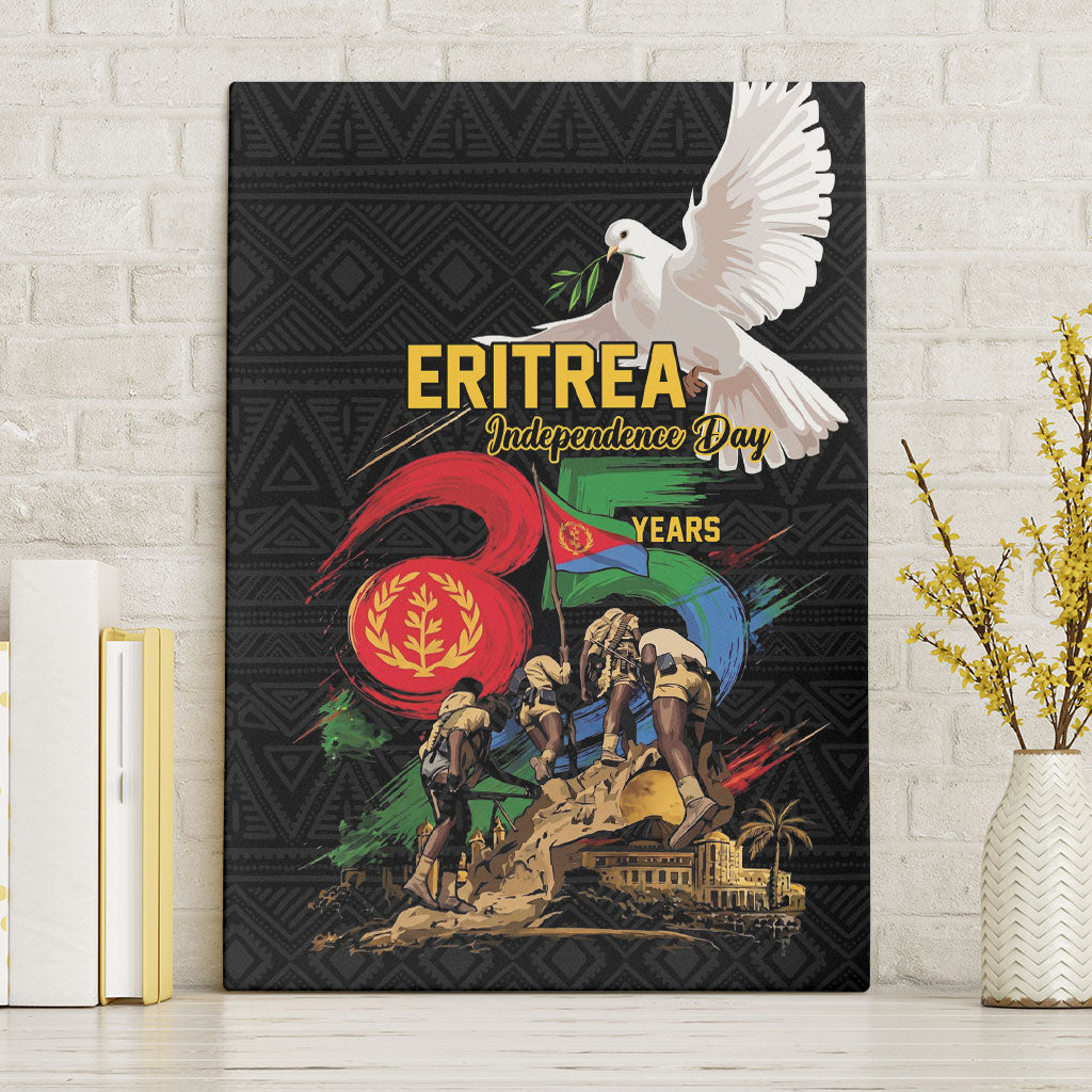 Eritrea Independence 35 Years Canvas Wall Art Freedom Fighters Heritage