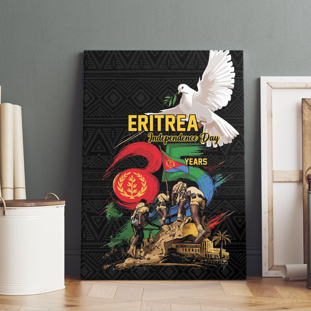 Eritrea Independence 35 Years Canvas Wall Art Freedom Fighters Heritage