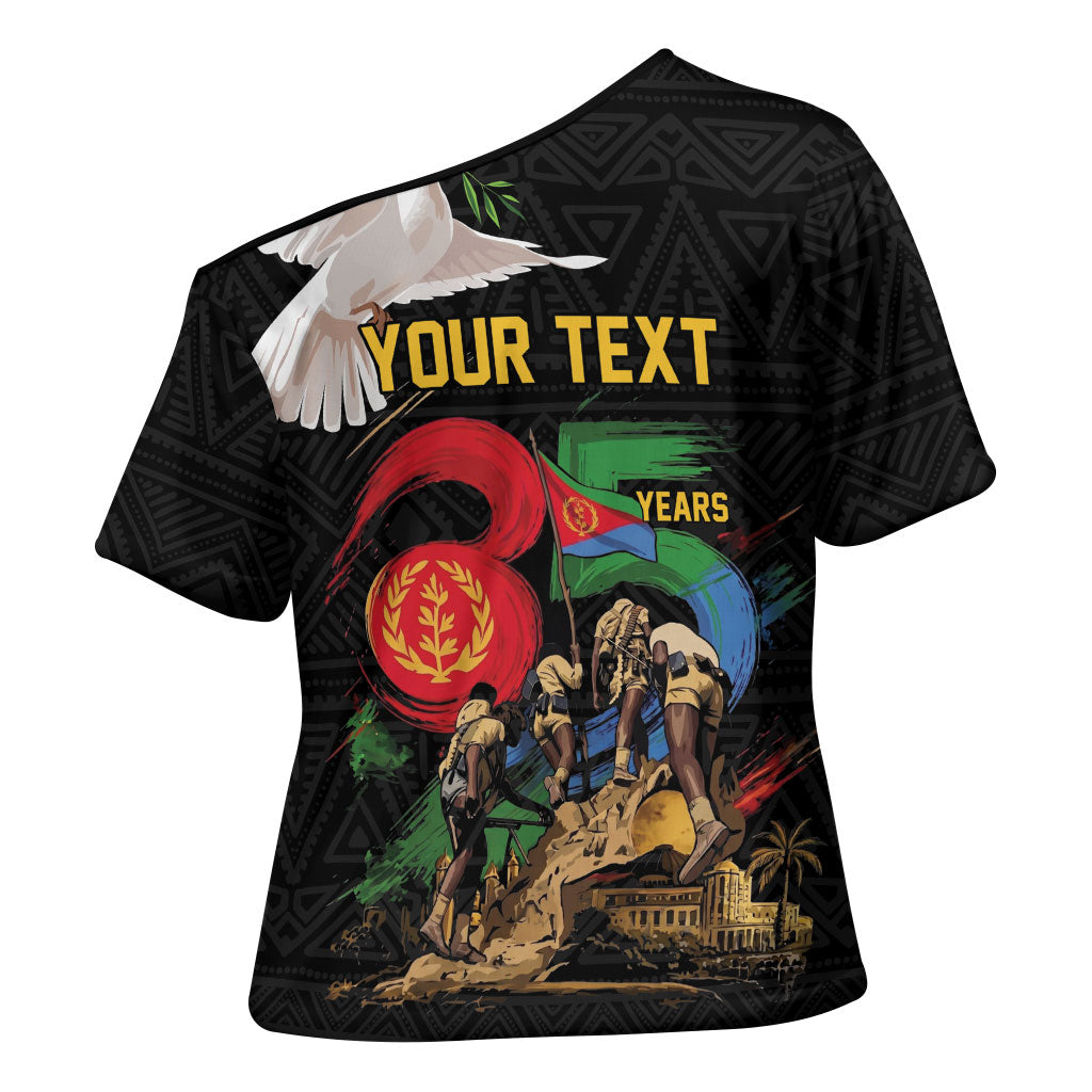 Personalized Eritrea Independence 35 Years Cross Shoulder Shirt Freedom Fighters Heritage