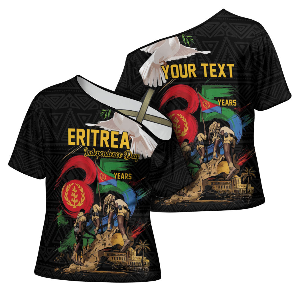 Personalized Eritrea Independence 35 Years Cross Shoulder Shirt Freedom Fighters Heritage