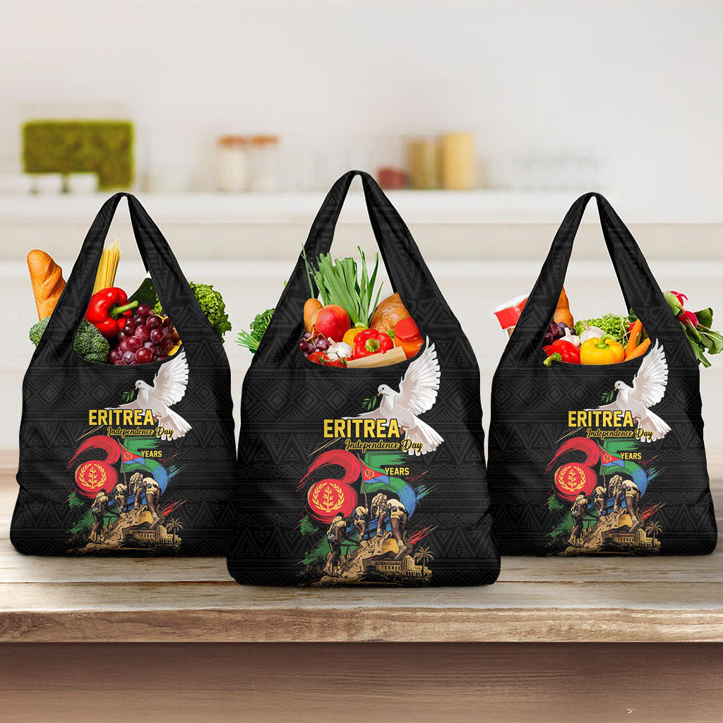 Eritrea Independence 35 Years Grocery Bag Freedom Fighters Heritage