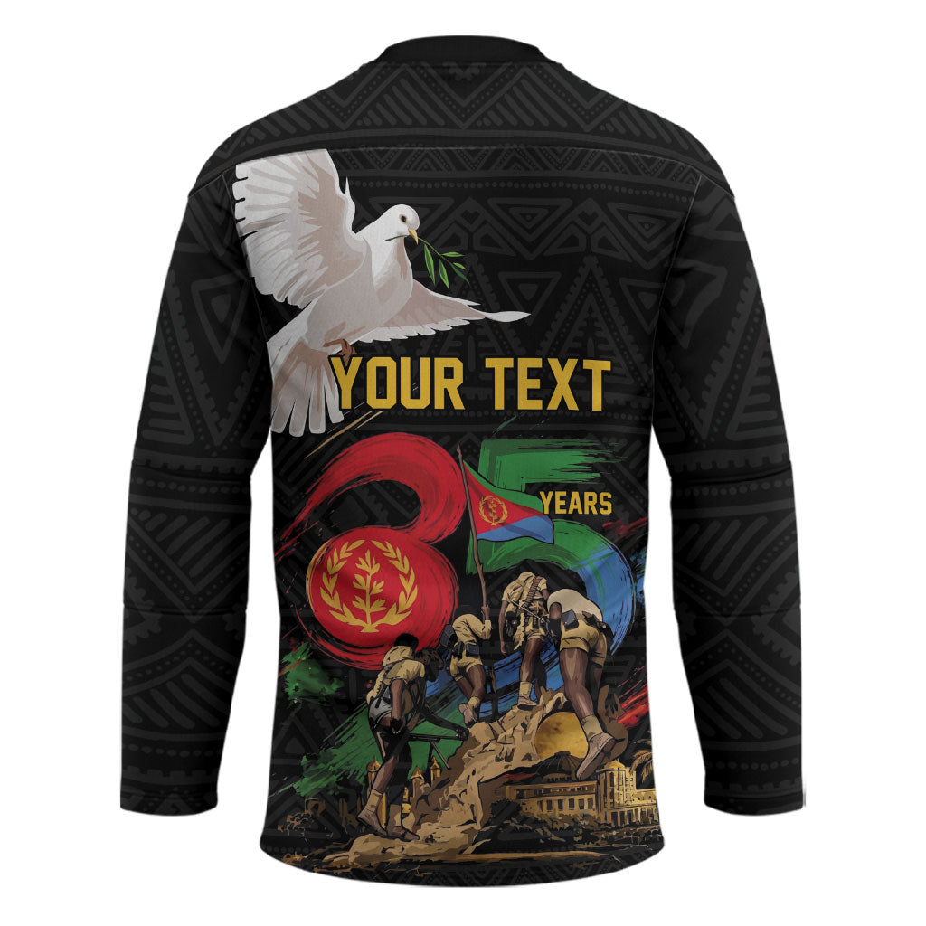 Personalized Eritrea Independence 35 Years Hockey Jersey Freedom Fighters Heritage