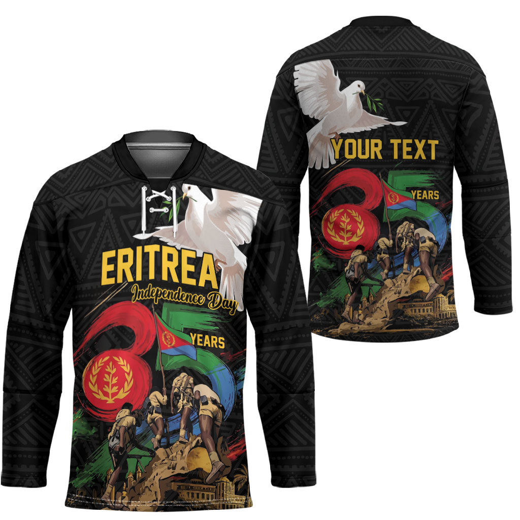 Personalized Eritrea Independence 35 Years Hockey Jersey Freedom Fighters Heritage