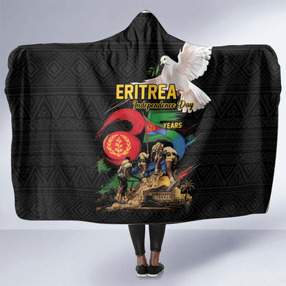 Eritrea Independence 35 Years Hooded Blanket Freedom Fighters Heritage