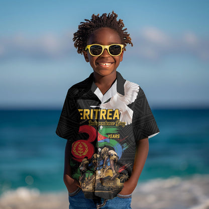 Personalized Eritrea Independence 35 Years Kid Hawaiian Shirt Freedom Fighters Heritage