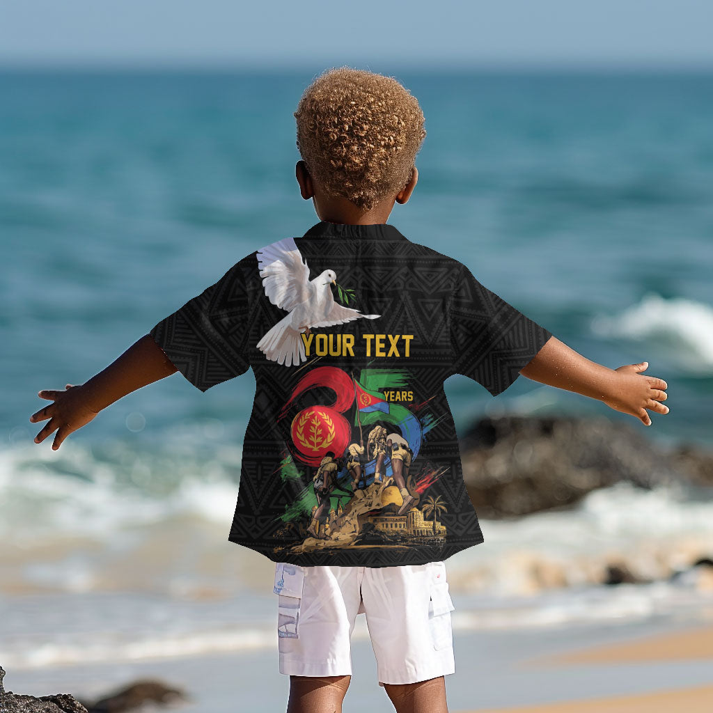 Personalized Eritrea Independence 35 Years Kid Hawaiian Shirt Freedom Fighters Heritage