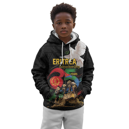 Personalized Eritrea Independence 35 Years Kid Hoodie Freedom Fighters Heritage