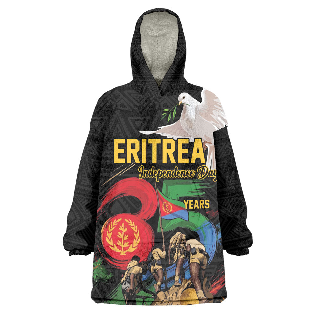 Personalized Eritrea Independence 35 Years Kid Wearable Blanket Hoodie Freedom Fighters Heritage