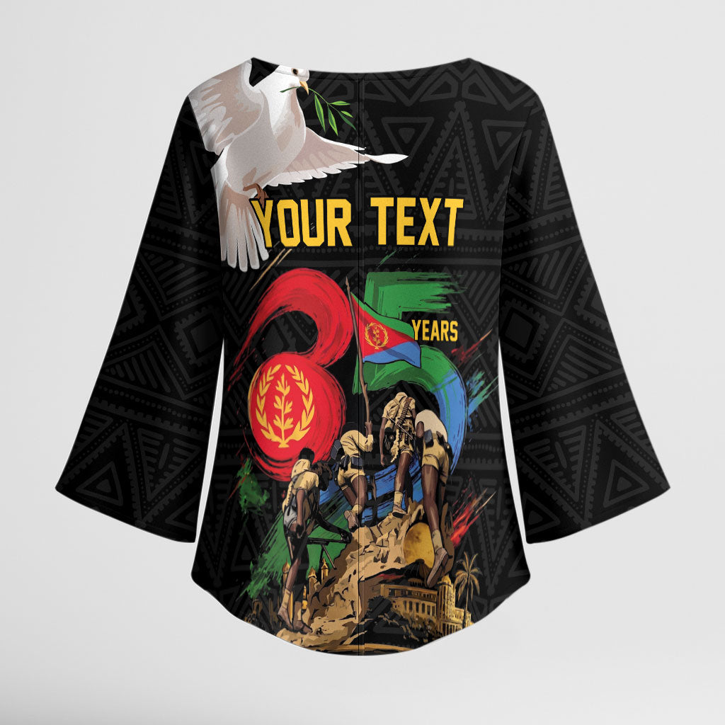 Personalized Eritrea Independence 35 Years Kimono Sleeve Blouse Freedom Fighters Heritage