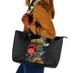 Eritrea Independence 35 Years Leather Tote Bag Freedom Fighters Heritage