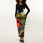 Personalized Eritrea Independence 35 Years Long Sleeve Bodycon Dress Freedom Fighters Heritage